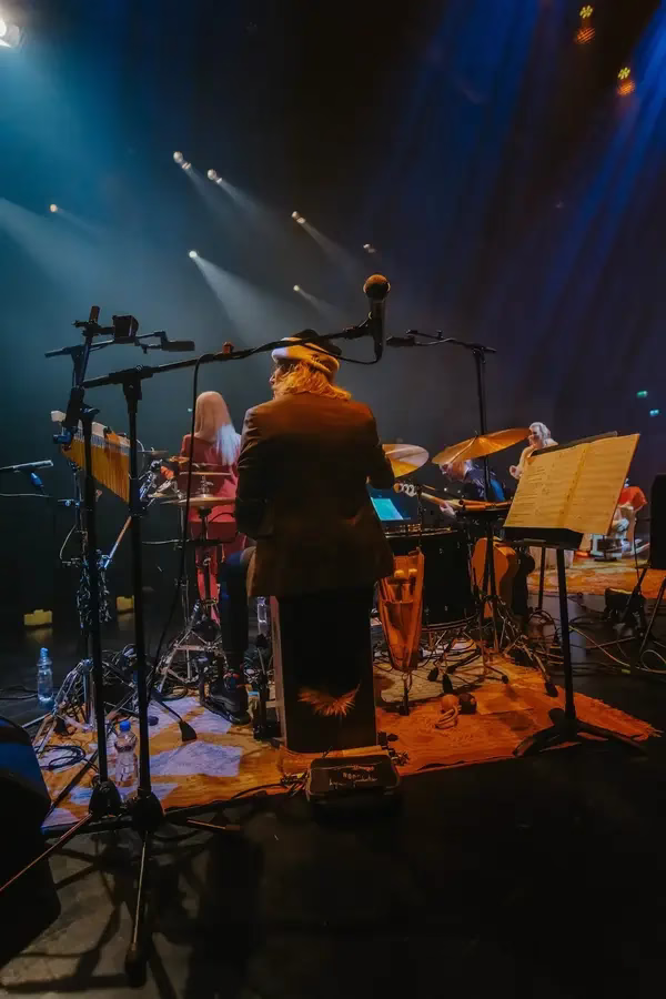 Noora Louhimo Joulun hetki percussions. Loota percussions. Roland SPD-SX. Photo by Vesa Holmala.